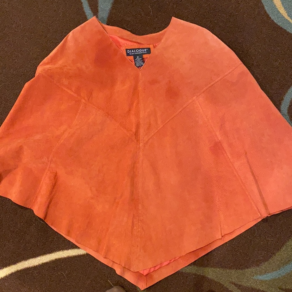 Suede poncho priced as marked or best offer